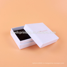 Ювелирные изделия Белый Бумажная Коробка подарка с черной пеной
